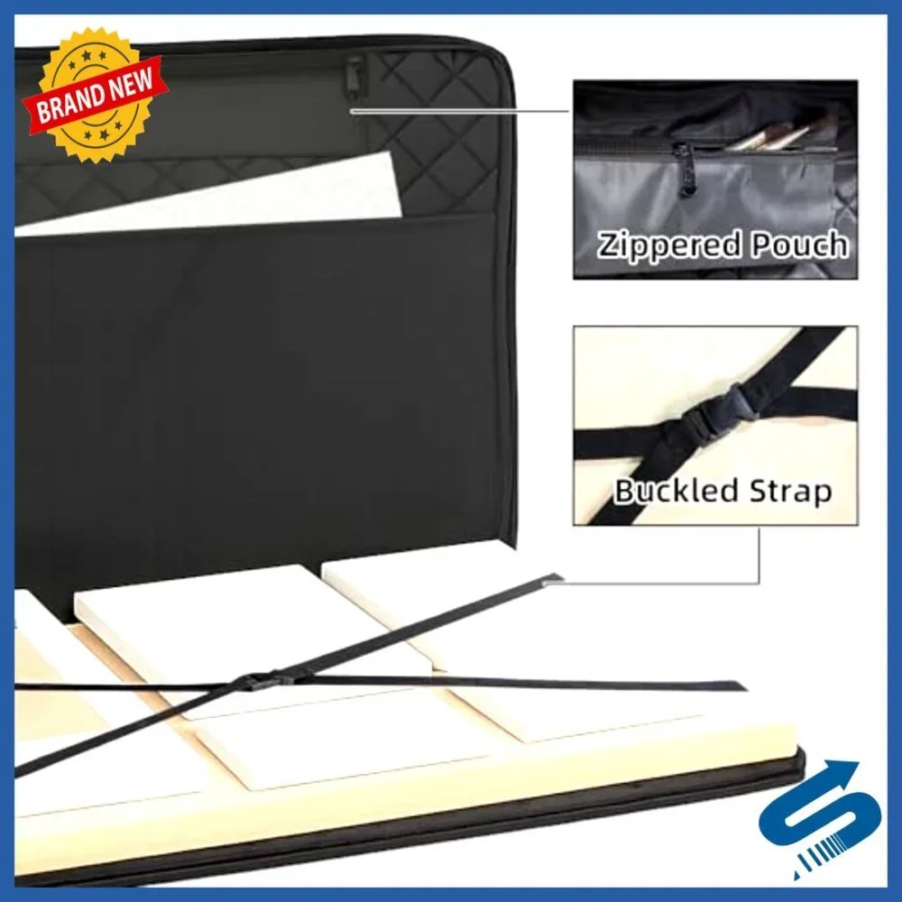 Lightweight Art Portfolio Bag Portable Storage Case for Posters Drawing Boards